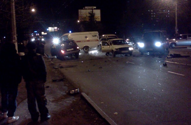 Авария на проспекте Победы в Симферополе