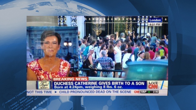 В эфире шла новость о том, что у Кейт Миддлтон родился сын, а внизу экрана появился подзаголовок: «Ребенок объявлен мертвым»